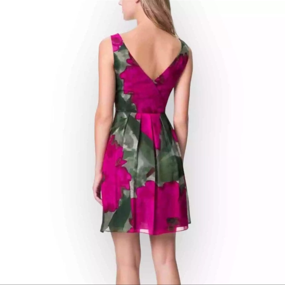 Trina Turk “Winston” 100% Silk Watercolor Dress - Picture 5 of 7